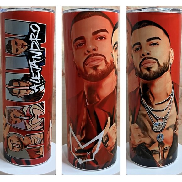 Rauw Alejandro Inspired 20oz Tumbler - Picture 1 of 5